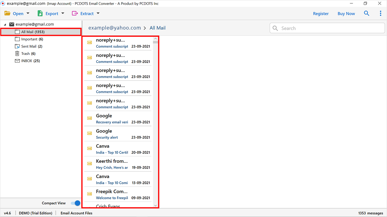 select the required data