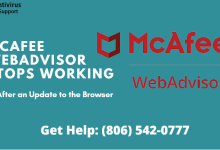mcafee webadvisor not working